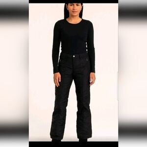 Bogner Womens Black Ski And Snow Designer Luxury Insulated Winter Pants 10 Long